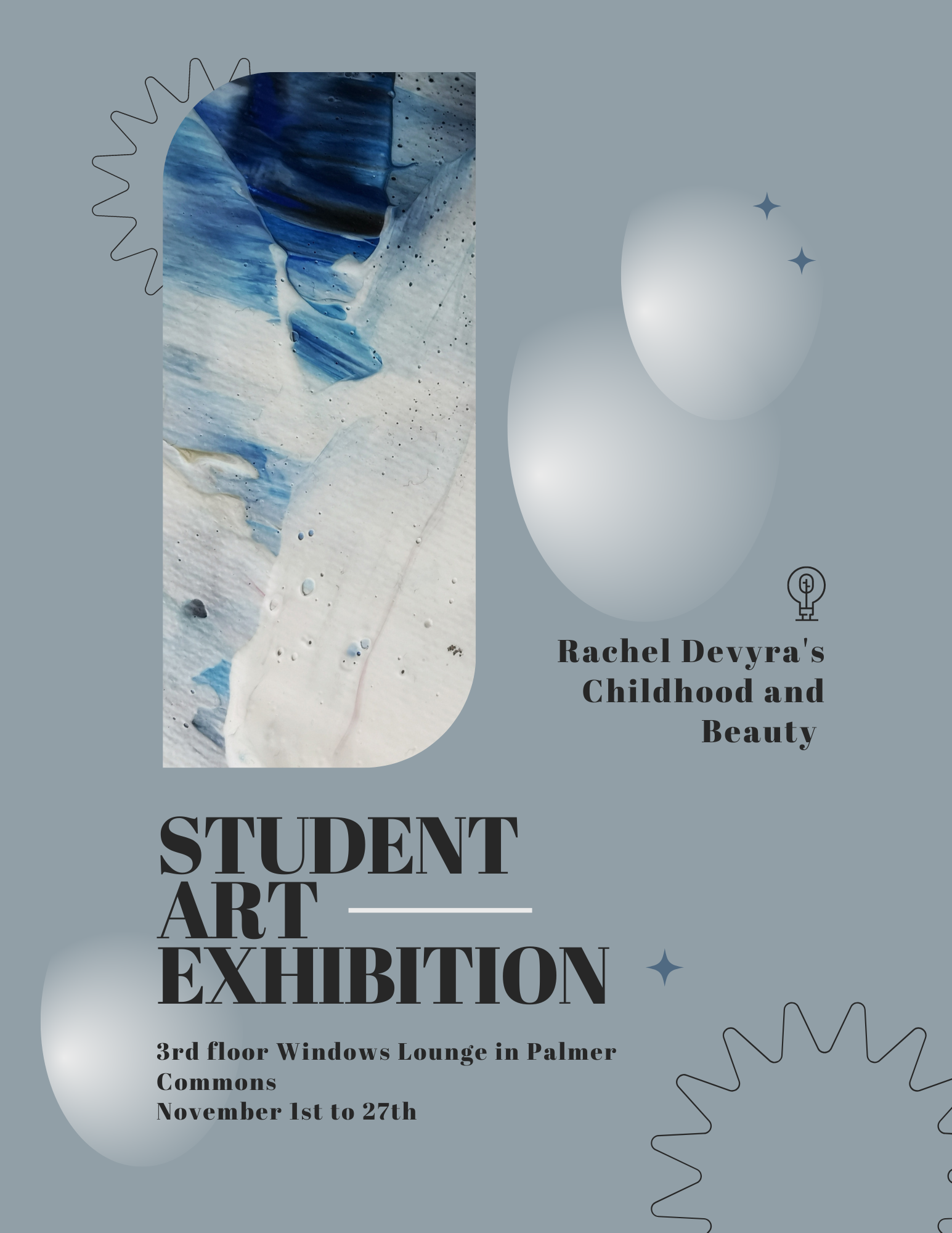 Student Art Exhibition Poster