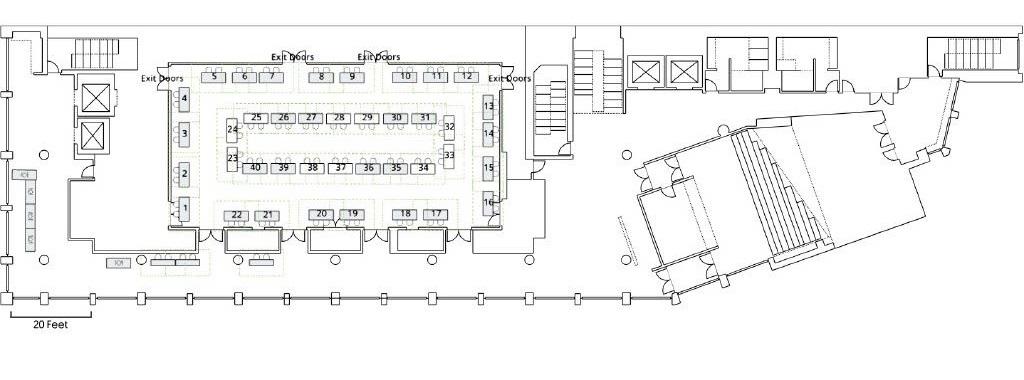 Exhibit 6ft Table Set